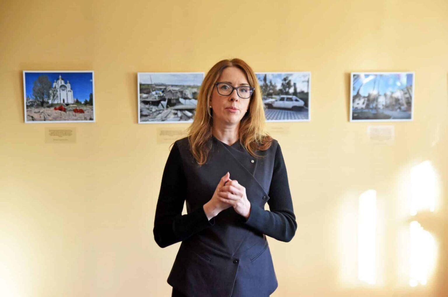 Žurnāliste Ina Strazdiņa Talsiem parāda savas Ukrainas piezīmes