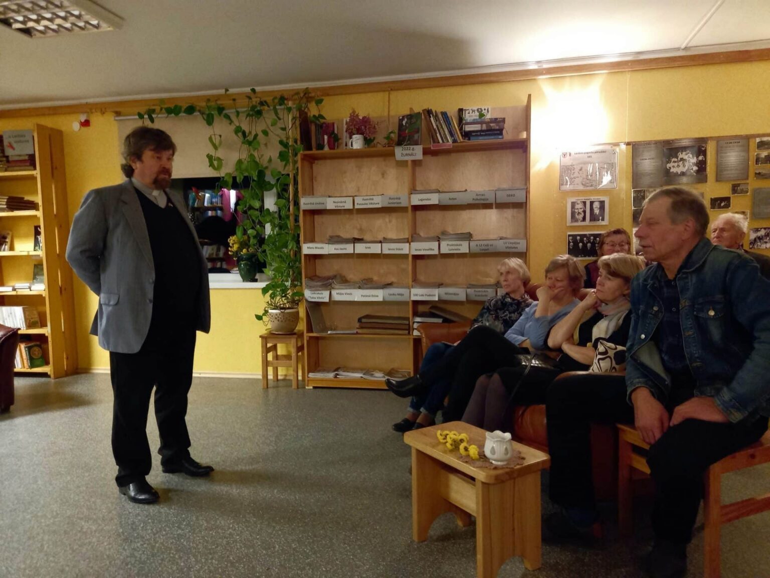 Lai pieredzes stāsti paliek vēsturei! Vīru vakars Laidzes bibliotēkā
