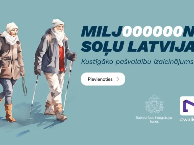 Soļu izaicinājumā noskaidros kustīgāko Latvijas pašvaldību