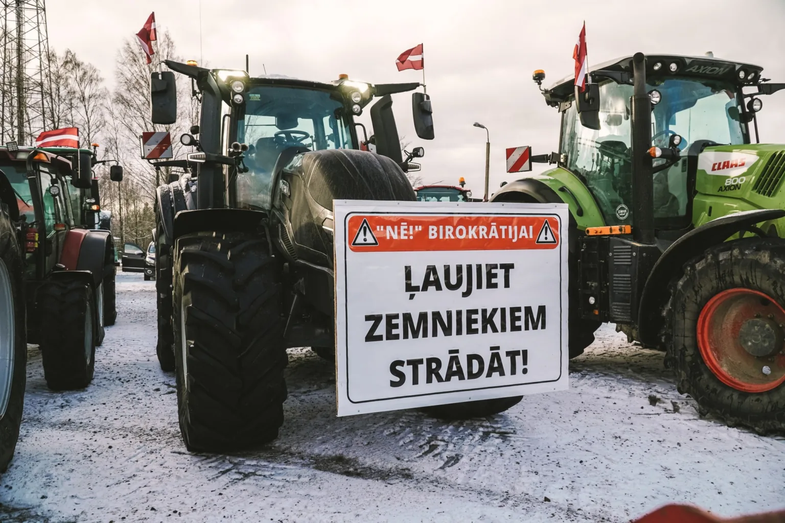 Brīdinājuma protestā piedalās arī Talsu novada lauksaimnieki