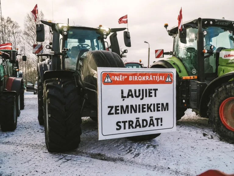 Brīdinājuma protestā piedalās arī Talsu novada lauksaimnieki