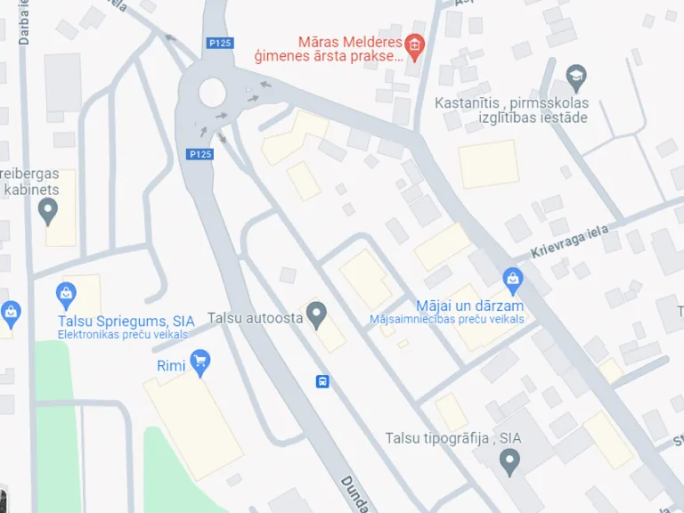 Dundagas ielā Talsos satiksmes ierobežojumi