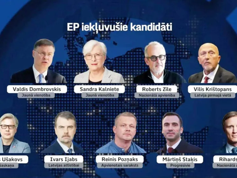 Eiropas Parlamenta vēlēšanās mandātus iegūst septiņas partijas