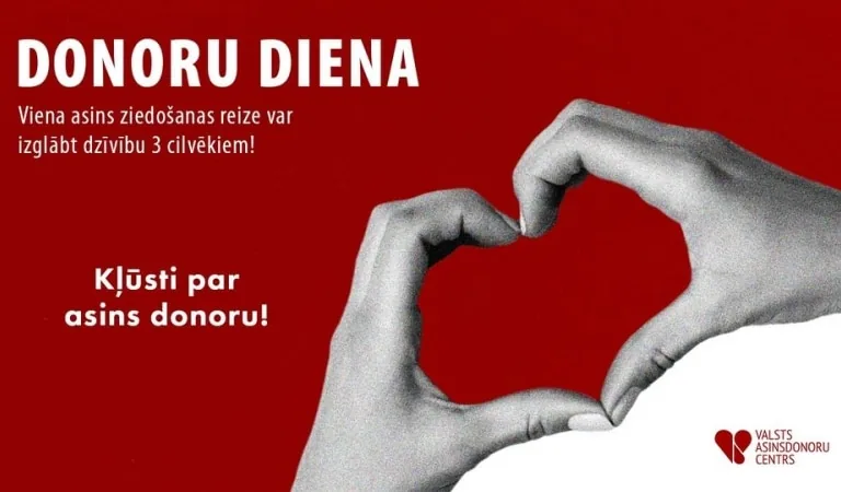 Dari labu, ziedo asinis! Donoru diena Talsos 2. jūlijā