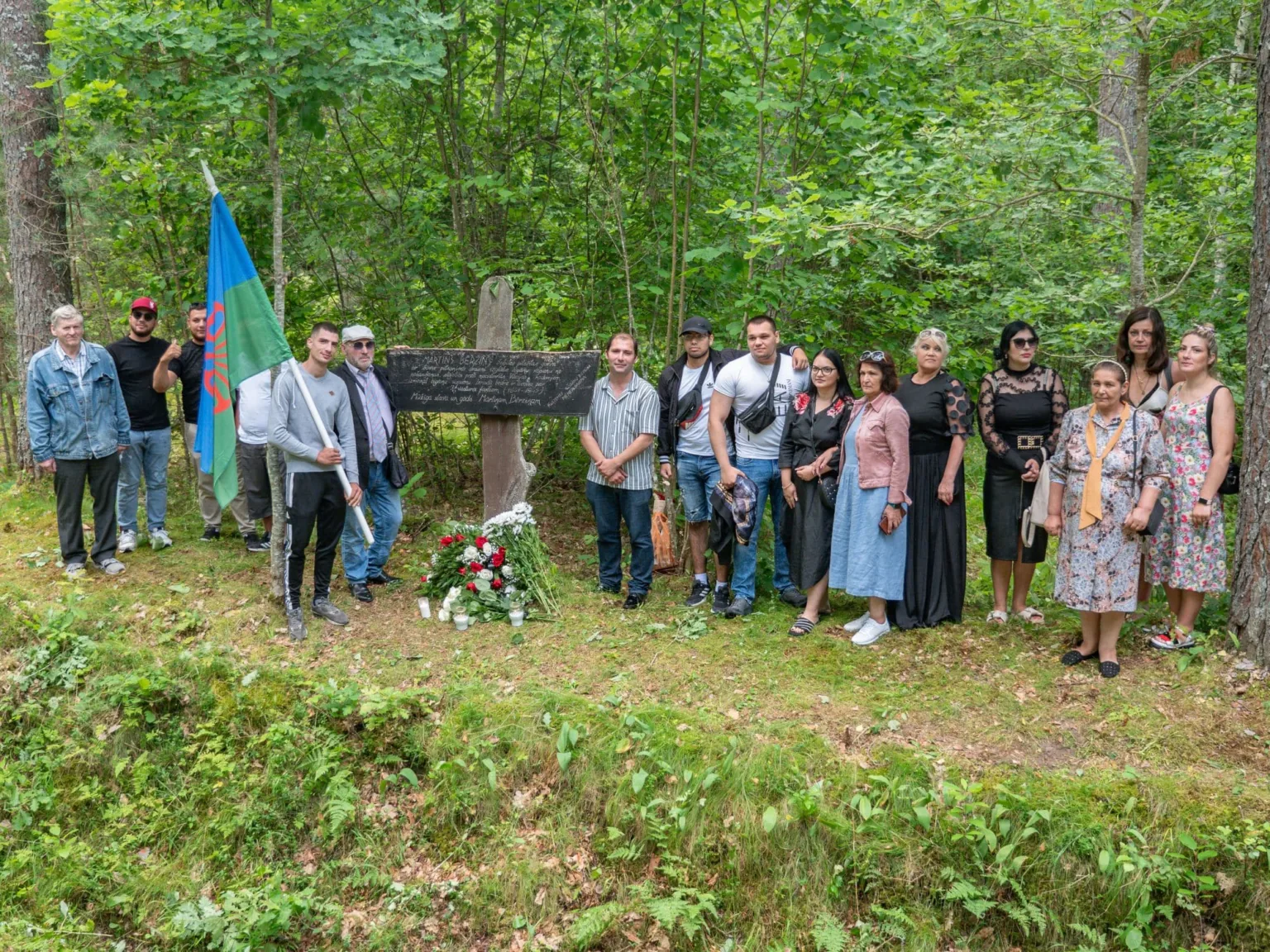 Sabilē piemin Mārtiņu Bērziņu, kurš 1941. gadā izglāba romu tautu