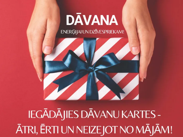 Olimpiskā centra «Ventspils» dāvanu karte veselībai un enerģijai!