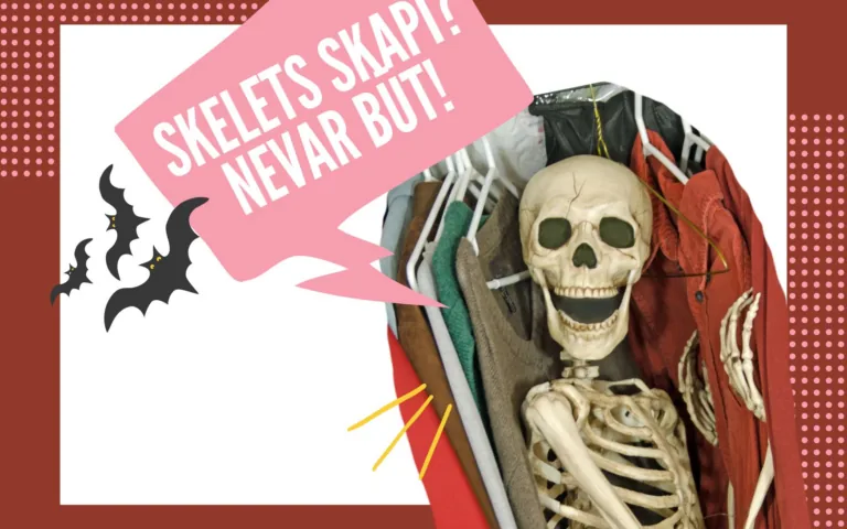 skelets skapī