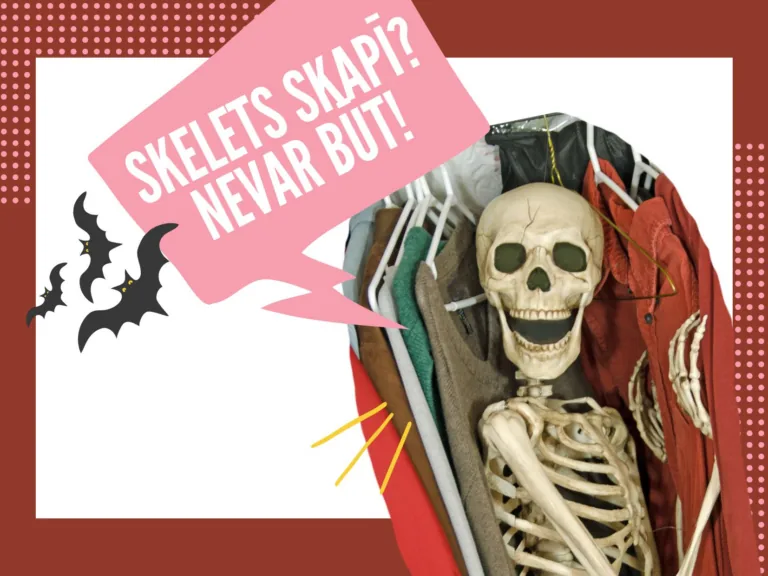 skelets skapī