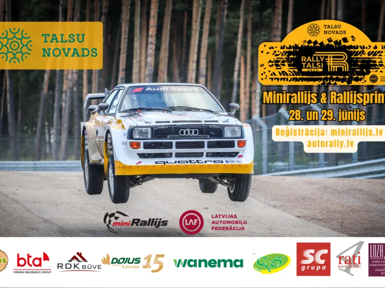 Rallijs «Talsi 2025» sola adrenalīna piepildītu nedēļas nogali