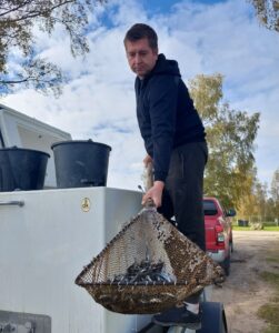 Zandarti Sasmakas ezerā