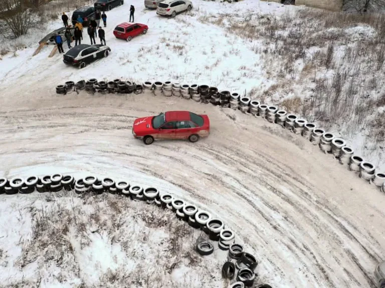 Netālu no Jaunpagasta tapusi ziemas trase