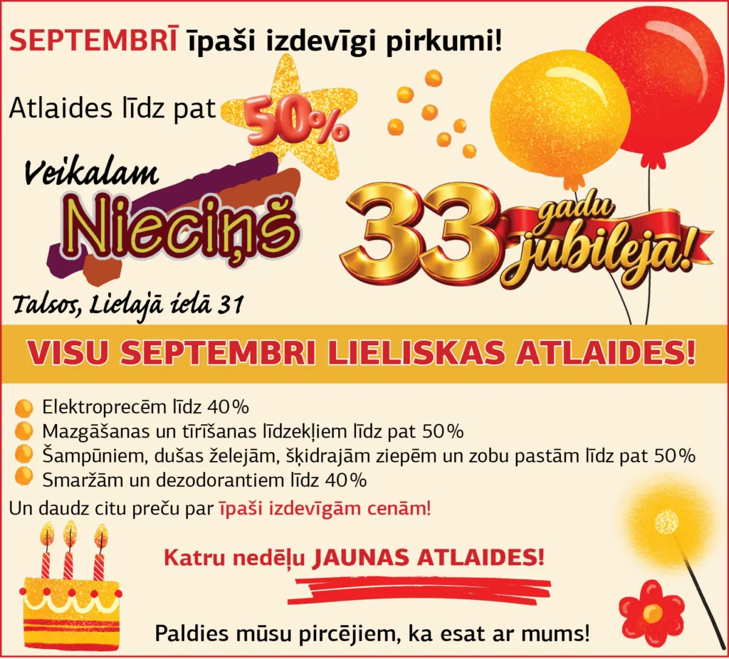 Nieciņš jubileja 30.sept