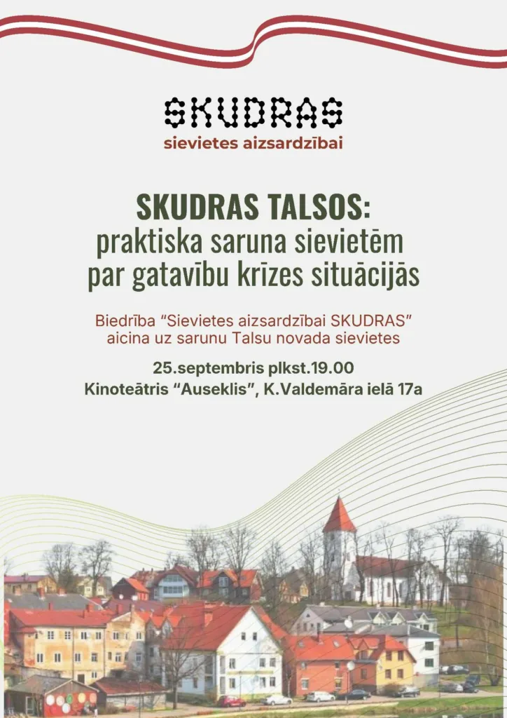 Sieviešu kopiena SKUDRAS aicina uz tikšanos Talsos