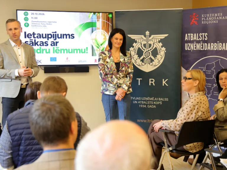 Ietaupījums sākas ar gudru lēmumu: Talsos uzņēmēji pārrunā energoefektivitātes iespējas