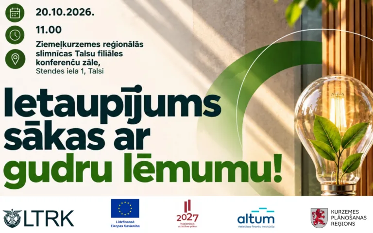 Talsos notiks uzņēmēju pasākums “Ietaupījums sākas ar gudru lēmumu!”
