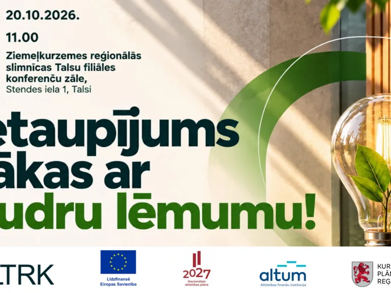 Talsos notiks uzņēmēju pasākums “Ietaupījums sākas ar gudru lēmumu!”